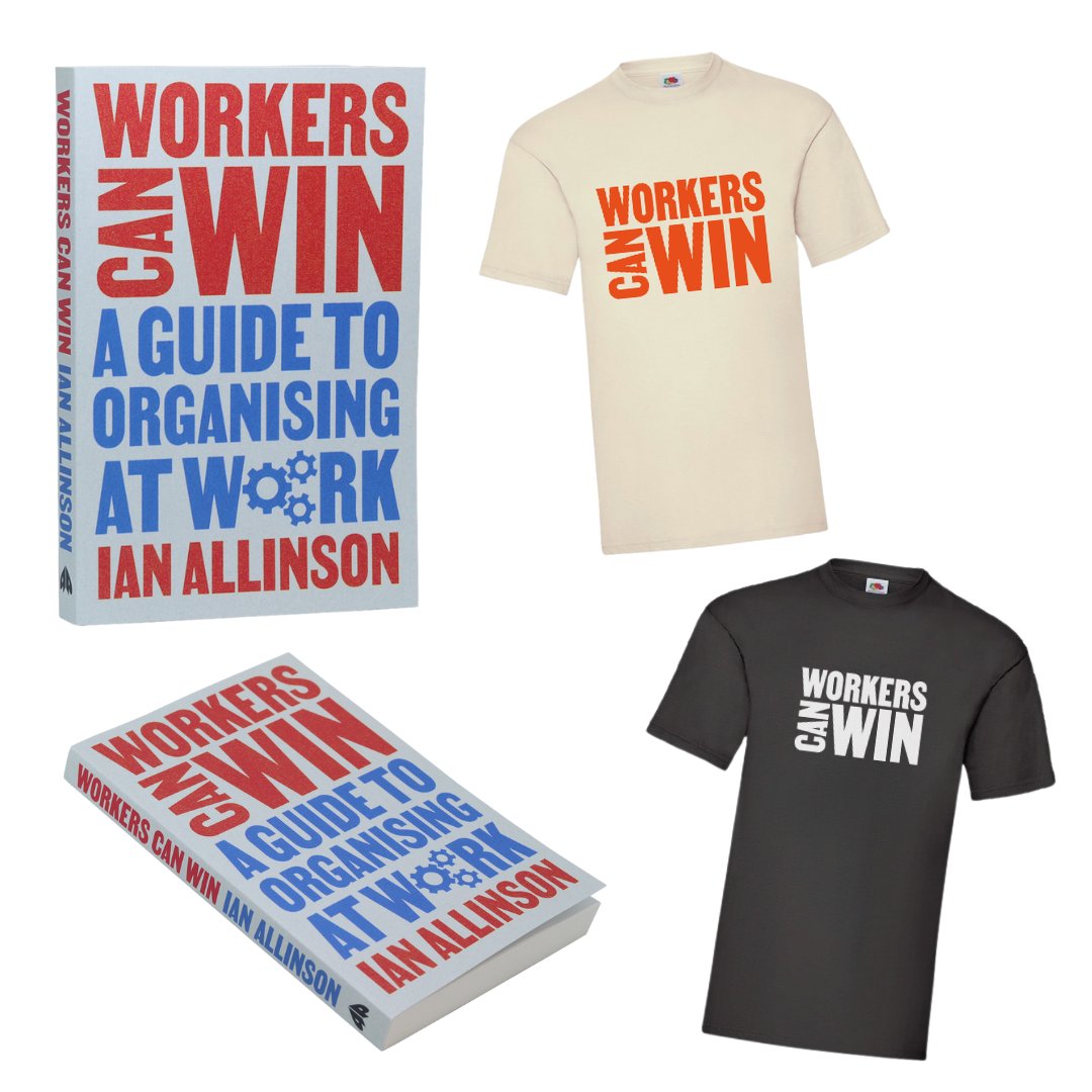 workers_can_win's tweet photo. Workers Can Win t-shirts are now available in black/white as well as natural/orange. Order yours via https://t.co/QNAiqCwFli https://t.co/liW22Eiu4w