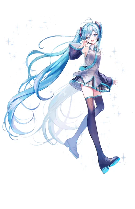 ミクちゃん!こちらはアクスタにする予定です#初音ミク 