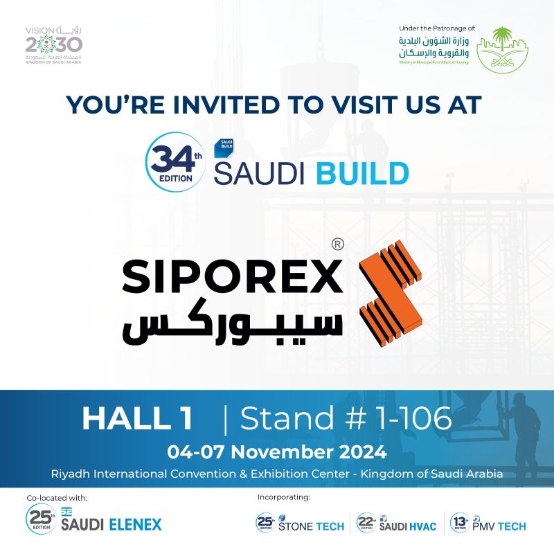 LCCSiporex's tweet photo. غداً نسعد في Lightweight Construction Company ( SIPOREX ) باستقبالكم في 
#المعرض_السعودي_للبناء والذي سيقام في #مركز_الرياض_الدولي_للمؤتمرات_والمعارض للفترة 04-07 نوفمبر 2024.

We are pleased to welcome you in our Stand
in #SaudiBuild #Exhibition from November 04th - 07th. https://t.co/XFBDCWUOrc