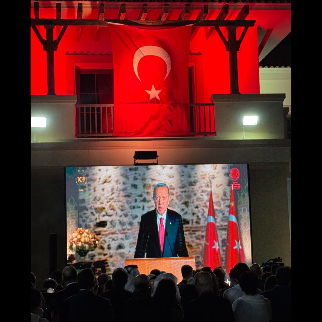 aassadi's tweet photo. Turkish Embassy celebration for the 101st anniversary of the Republic of Türkiye 🇹🇷 

#TürkiyeRepublicDay #türkiye101yasında🇹🇷 #Türkiye101 #Turkiye101 https://t.co/1iVVu83r1k
