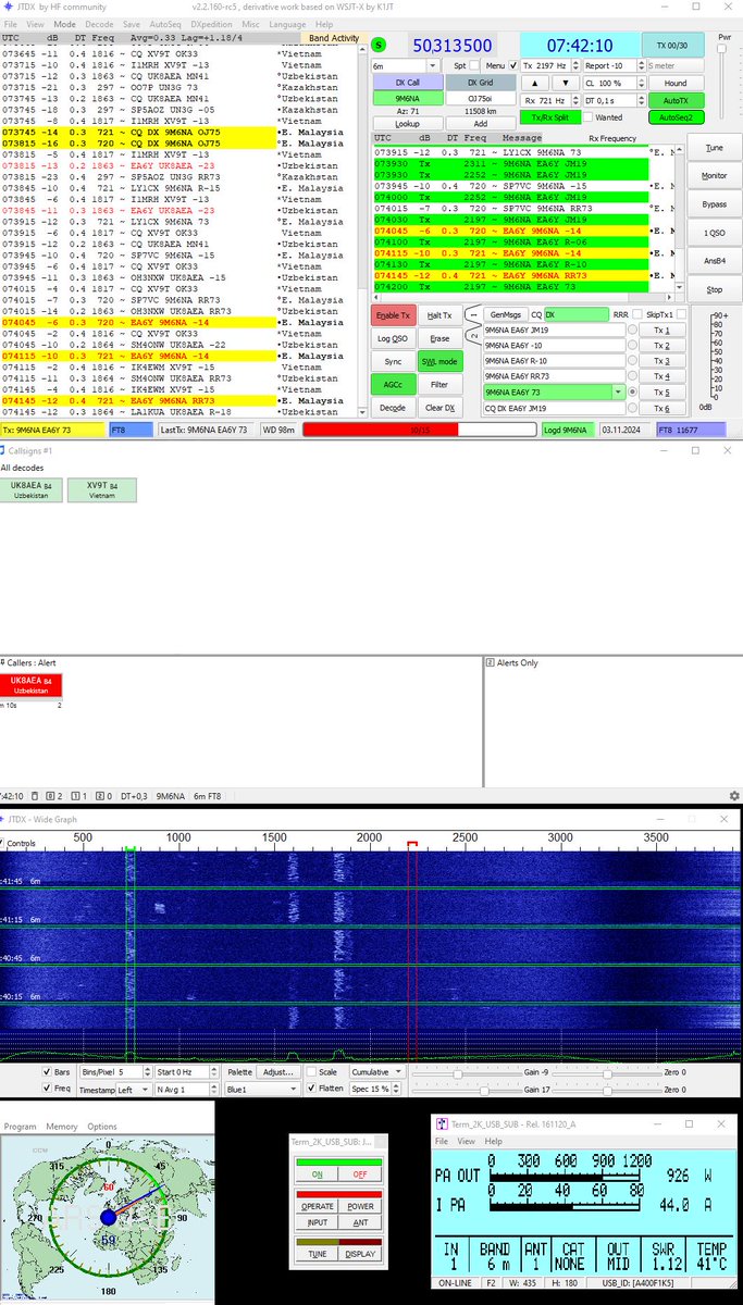 @9M6NA just improving strong into <a href="/ea6yankee/">EA6Y Biel</a> enjoy <a href="/50MHZ/">50MHZ Club NorCal</a> with #Malaysia