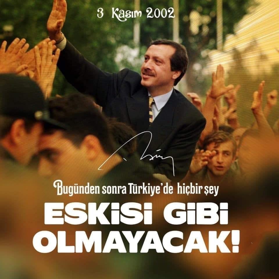 BulentSunay's tweet photo. "3 Kasım 2002 değişimin, gelişimin ve kalkınmanın  miladıdır."

Birliğimiz daim yolumuz aydınlık olsun.
#MilleteHizmetYolunda
@RTErdogan
@milhamigunbegi @erkankandemir https://t.co/xEENUfBBSR