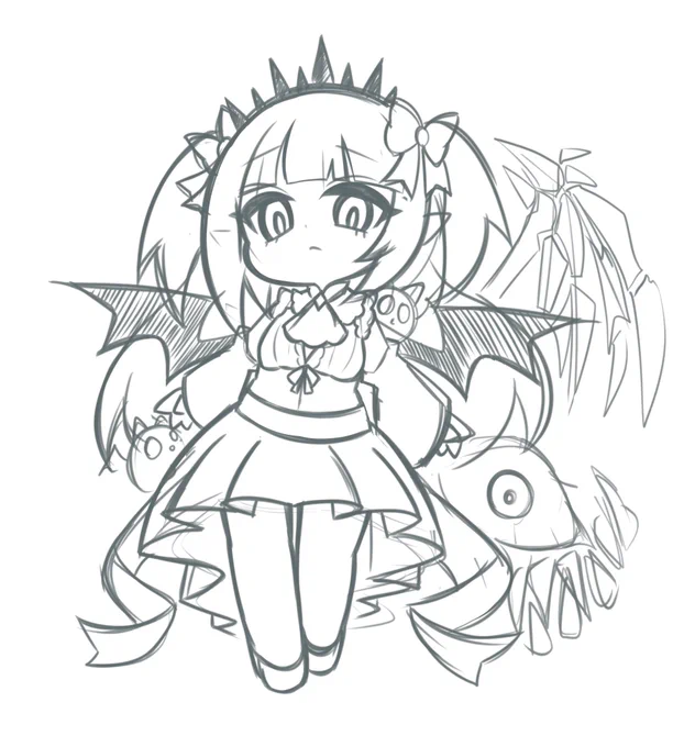 連休最高すぎて今日も絵描いてる 