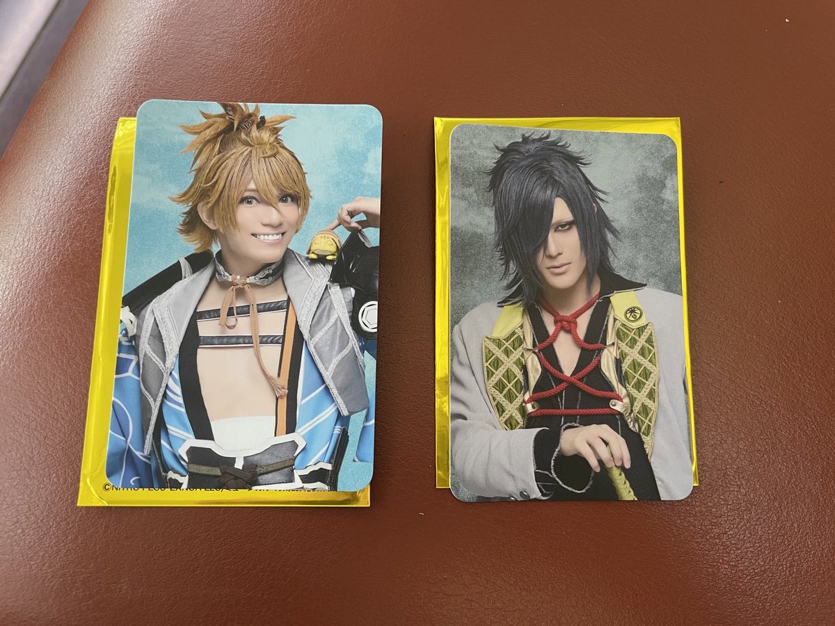 LANDV999's tweet photo. 【交換/譲渡】
ミュージカル刀剣乱舞　刀ミュ
祝玖寿 乱舞音曲祭
ランダムふぉとカード
戦闘ver.

【譲】　浦島虎徹、大典太光世

【求】　髭切

2：1可能
愛知公演(18:00)で手渡し交換希望です。
検索よりお気軽にお声かけ下さい。 https://t.co/9mBMpygzRi