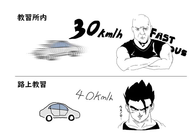 初めての路上教習こんな感じだった。 