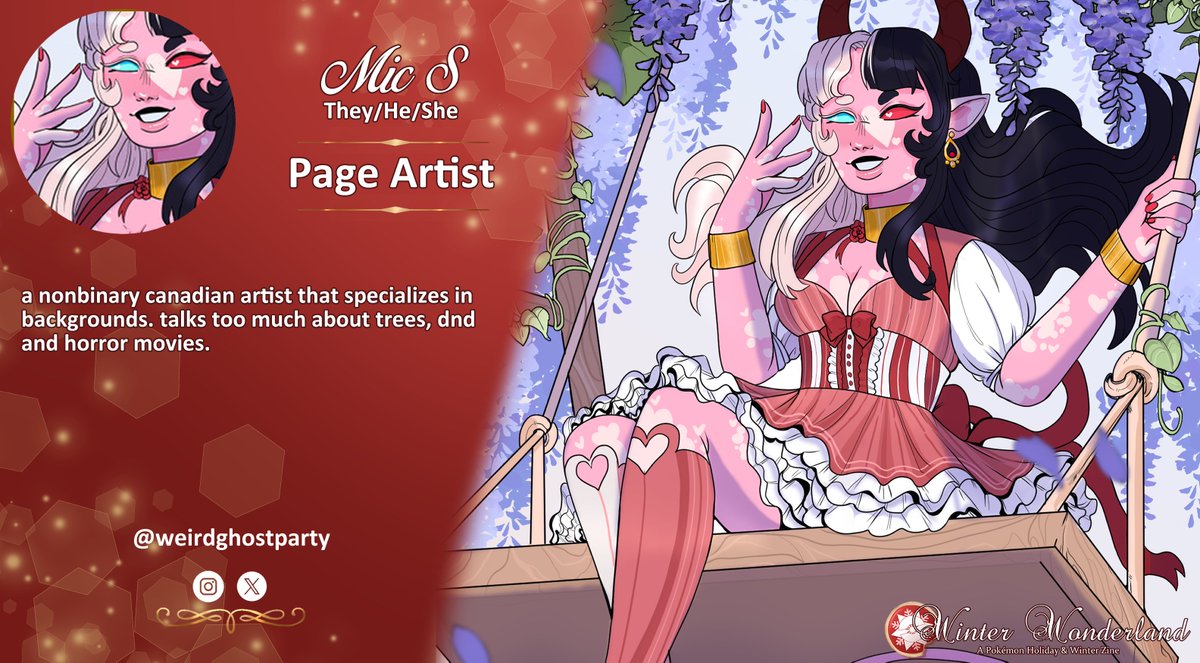 ⛄A sweet Winter Wonderland spotlight⛄

PAGE ARTIST Mic S!
🍪<a href="/weirdghostparty/">mic ➼ is now on bluesky.</a>
🍪instagram.com/weirdghostpart…