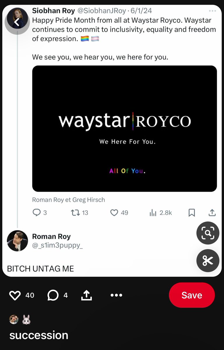 bruce wayne 🍉 | roman roy tweet media
