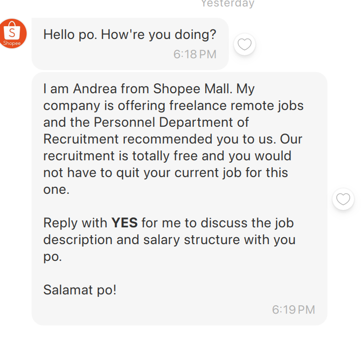sharkbaitshark's tweet photo. SIM registration chenes is a scam https://t.co/j31kgvdCCw