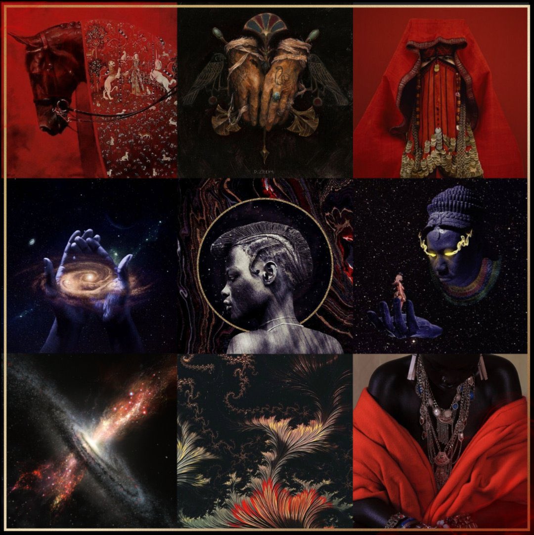 Antoinight's tweet image. BOOK OF BOBA FETT X DORA MILAJE X AMBESSA

~An afrocosmic fantasy about a matriarch, a cosmic glider, &amp;amp; a meteorite hunter~

🥷🏽Astral nomad tribes
🪐Cosmic deserts
👁️Ancient matriarchs
🩸Deadly trials
🥀Women mastering undeath
💫Uncanny dimension
🌌Deathspace

#questpit #a #f