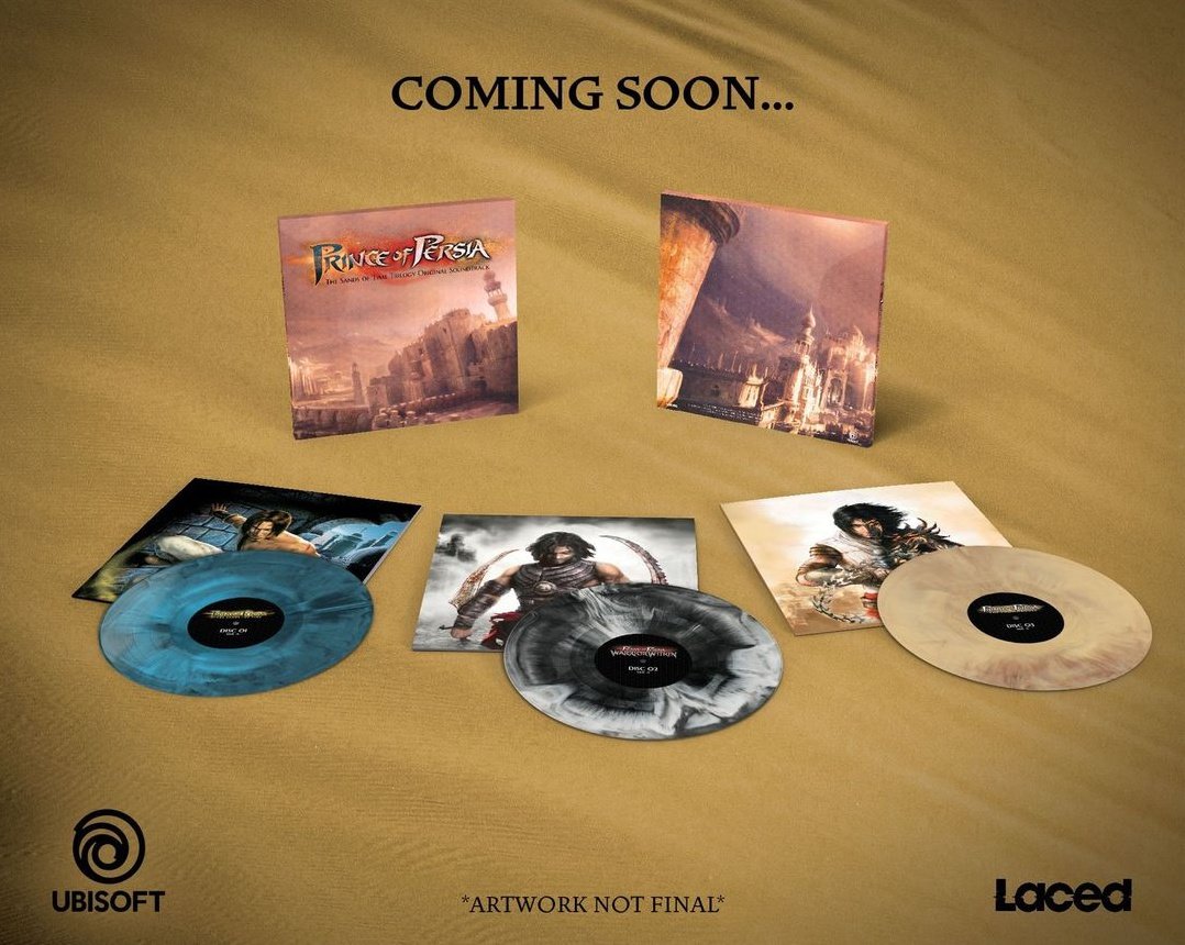 onedroit's tweet photo. #Ubisoft soon going to release vinyl records for the #PrinceofPersia trilogy!

#pop #therogueprinceofpersia #thelostcrown #sandsoftime #assassinscreedshadows #videogames #ghostofyotei https://t.co/JVfccN2DLg