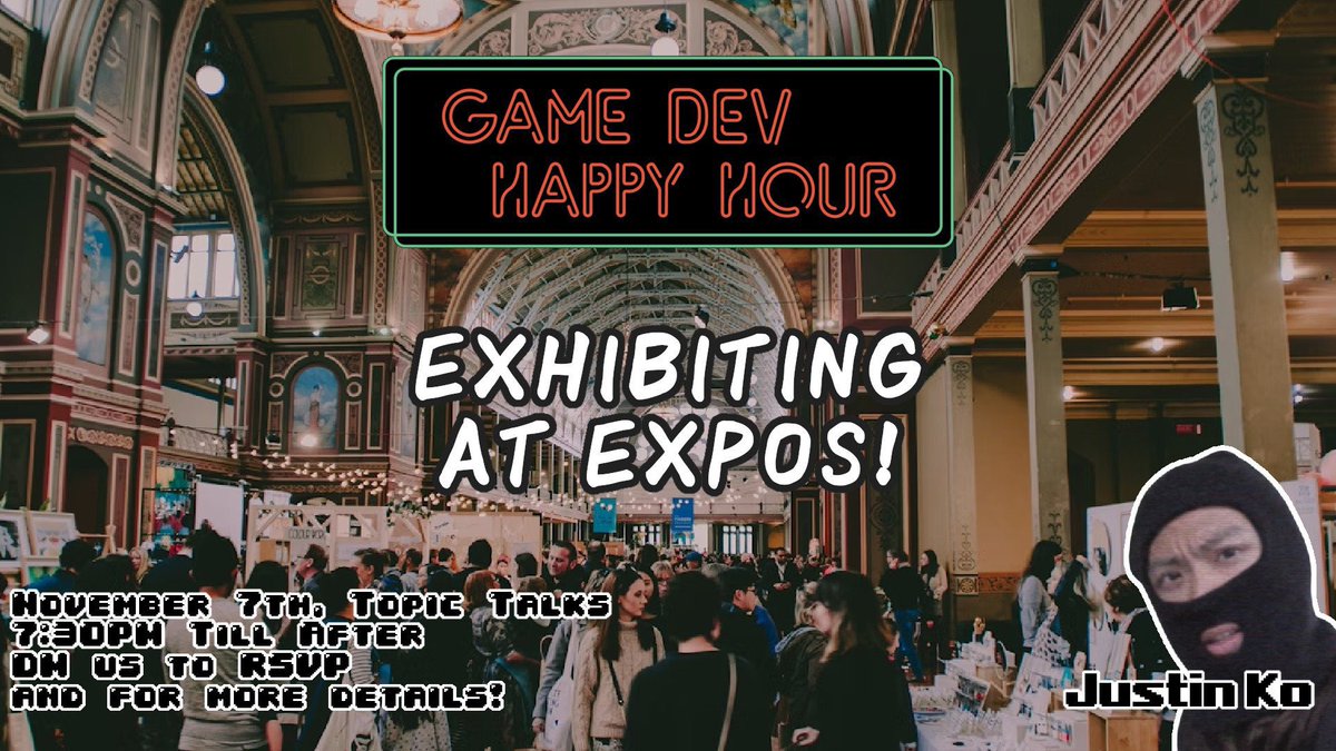 GameDevHH's tweet photo. [Announcement] The November monthly is set for 7:30PM this upcoming Thursday (November 7th!) Join us Thursday as Justin reflects on his experience at LEVEL UP PLAY 2024 in Malaysia!

DM us for details! #GameDevHH #HongKongGameDev https://t.co/vUQqEe6R1p