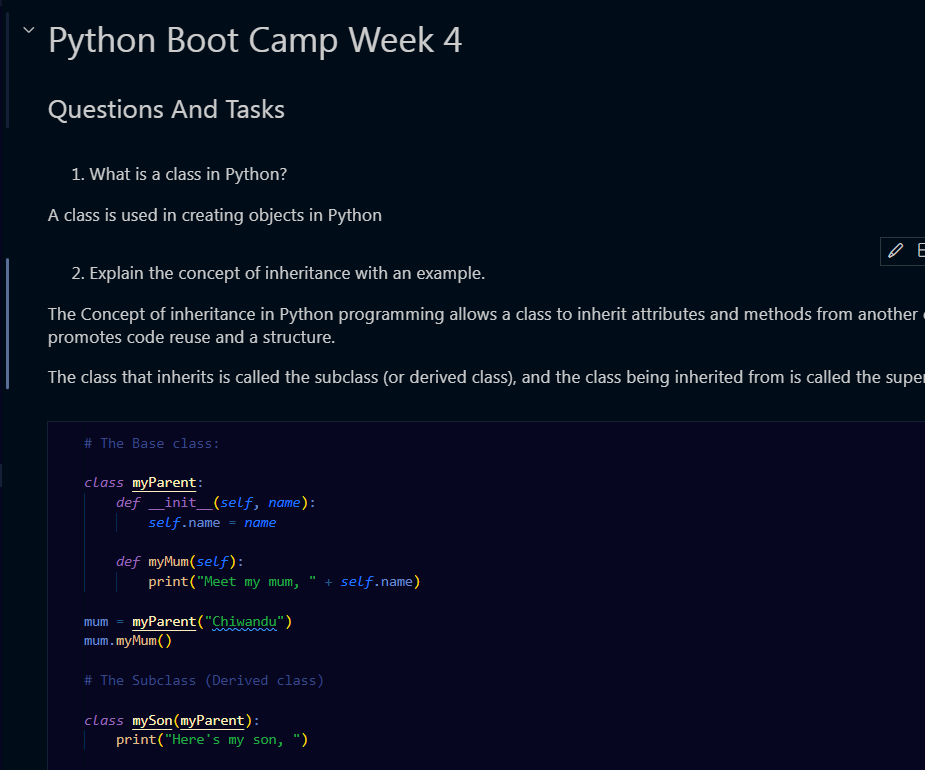 that_bello's tweet image. Week 4 of #pythonanambra Bootcamp is here, & the momentum is electric! ⚡️ We've tackled new challenges & unlocked fresh coding skills. The dedication in this community are 2nd - non! 🚀 @pythonanambra @PythonNigeria @ThePSF @leoklems @r_chidubemokeke @Fhranco1 @FecodonTech