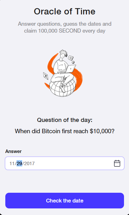 Alexan_Bui's tweet photo. #TimeFarm Daily 🔥

Now you can earn 100,000 $SECOND every day by correctly guessing the date Oracle of Time!

-- Nov 3rd, 2024 --

❓When did Bitcoin first reach $10,000?
✅ Nov 29th, 2017

Join 👇https://t.co/IY9MvJWJhY https://t.co/sDoRXtJQHC