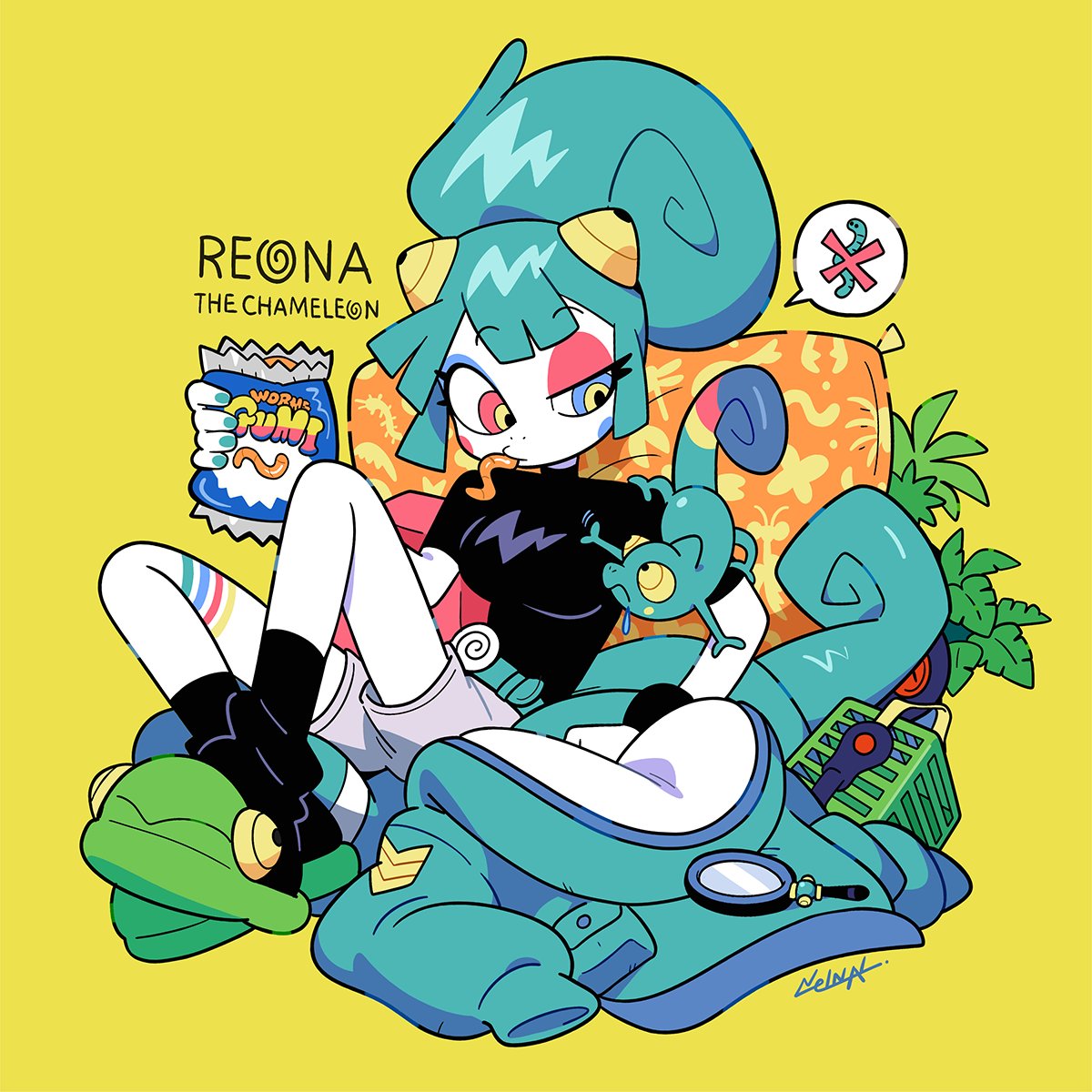 「#MUTANT_FRIENDS 」|Nelnal🌸身近なモンスター展@4月1日~10日までのイラスト