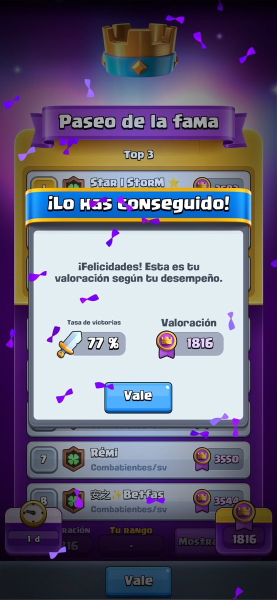 Te lo dedico <a href="/Pompeyo4CR/">Pompeyo4</a>  después de medio año sin jugar y con las cartas potenciadas 😭😭