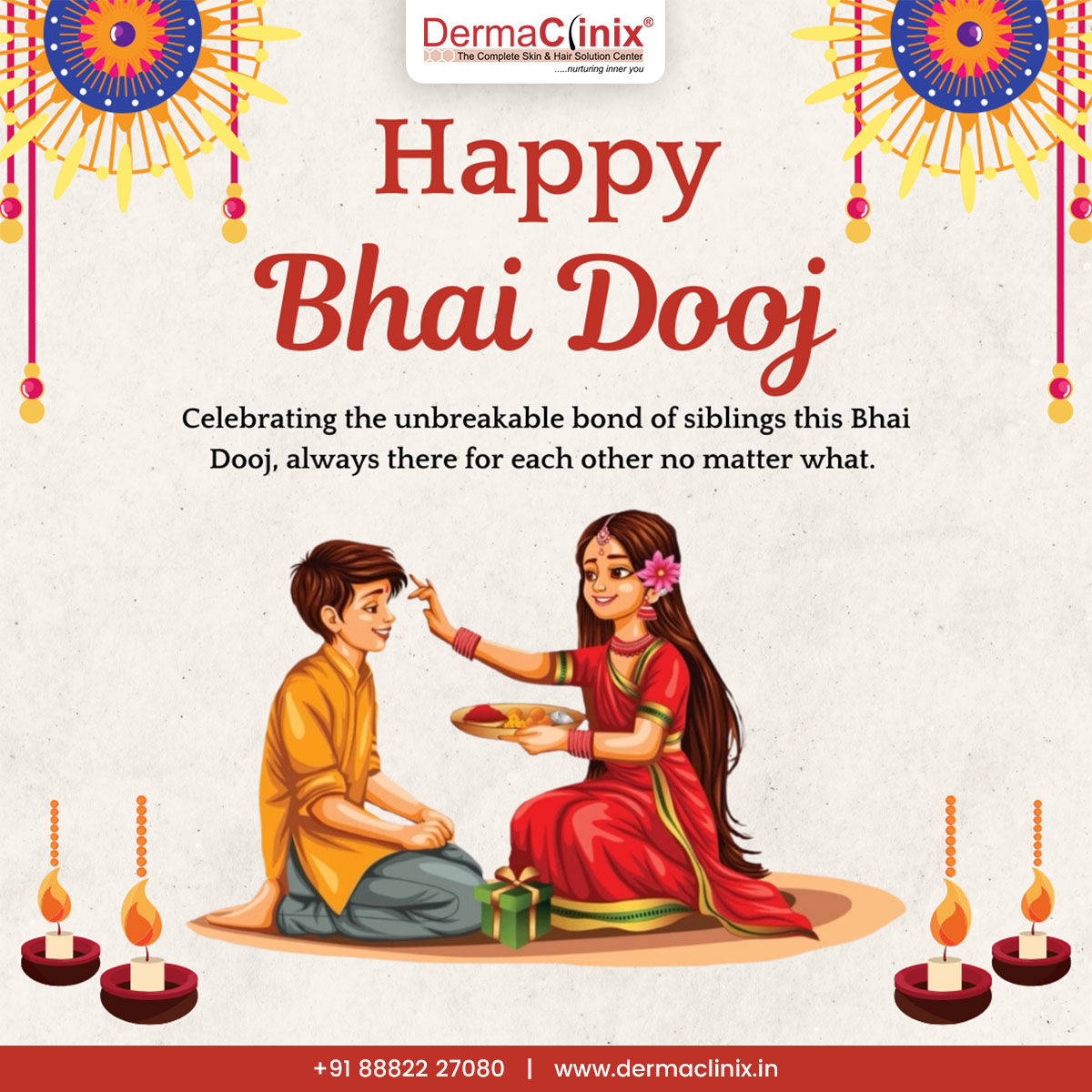 dermaclinix_dl's tweet photo. Happy Bhai Dooj

#DermaClinix #DermaClinixWishes #BhaiDooj https://t.co/8TK9anOjFZ