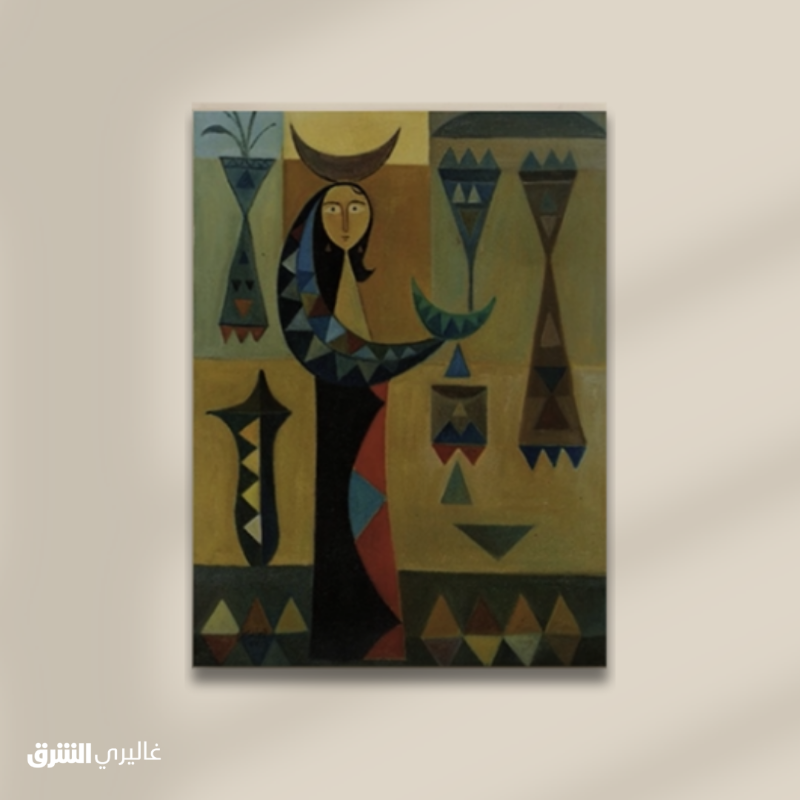 galleryasharq's tweet photo. ناس بغداد...زيت على الكانفاس من عمل الفنان #العراقي الراحل جواد سليم #غاليري_الشرق