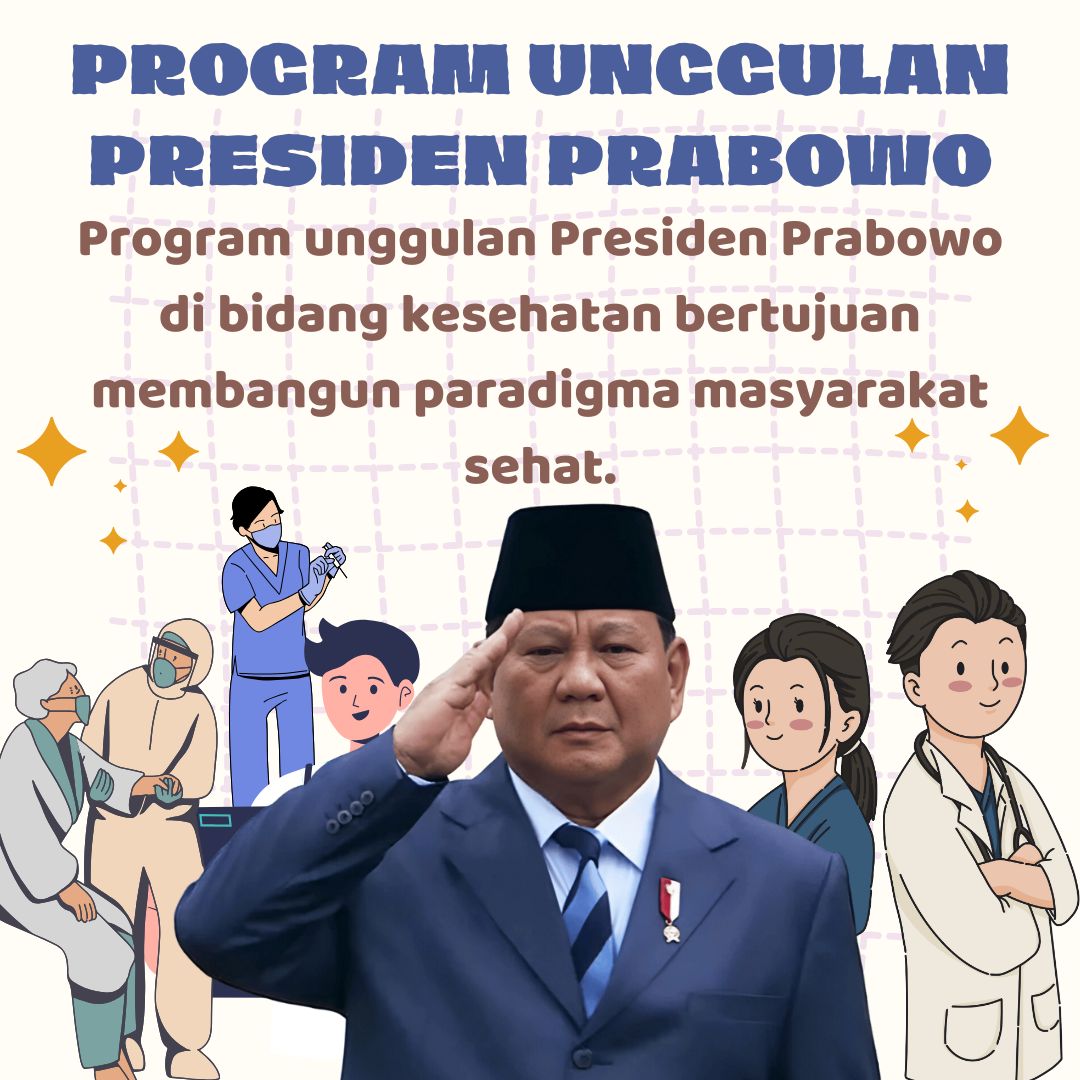 rahmawa40569238's tweet image. Program Unggulan Presiden Prabowo

#IndonesiaEmas #IndonesiaMaju #ProgramKesehatan #IndonesiaSehat #PresidenPrabowo #DukungPrabowo #ProgramPresiden
