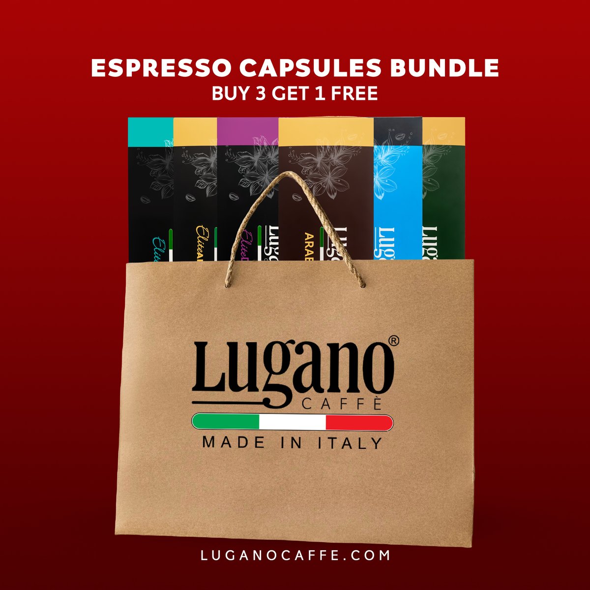 luganocaffeeg's tweet photo. Order Your Favorite Nespresso compatible capsules now: https://t.co/LyphM5zuW3
#LuganoCaffe #EspressoCapsules #NespressoCompatible https://t.co/zjSjkzHHOl