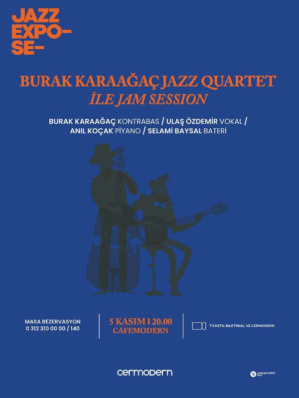 JazzExpose: Burak Karaağaç Quartet Konseri 🎷
Bu muhteşem konserimize iki kişilik hediye bilet kazanma şansı! Sorularımız birazdan geliyor; cevaplarınızı paylaşmadan önce bu gönderiyi retweet eden ve arkadaşlarını etiketleyenler, kazanma şansını artıracak! #CerModern #JazzExpose