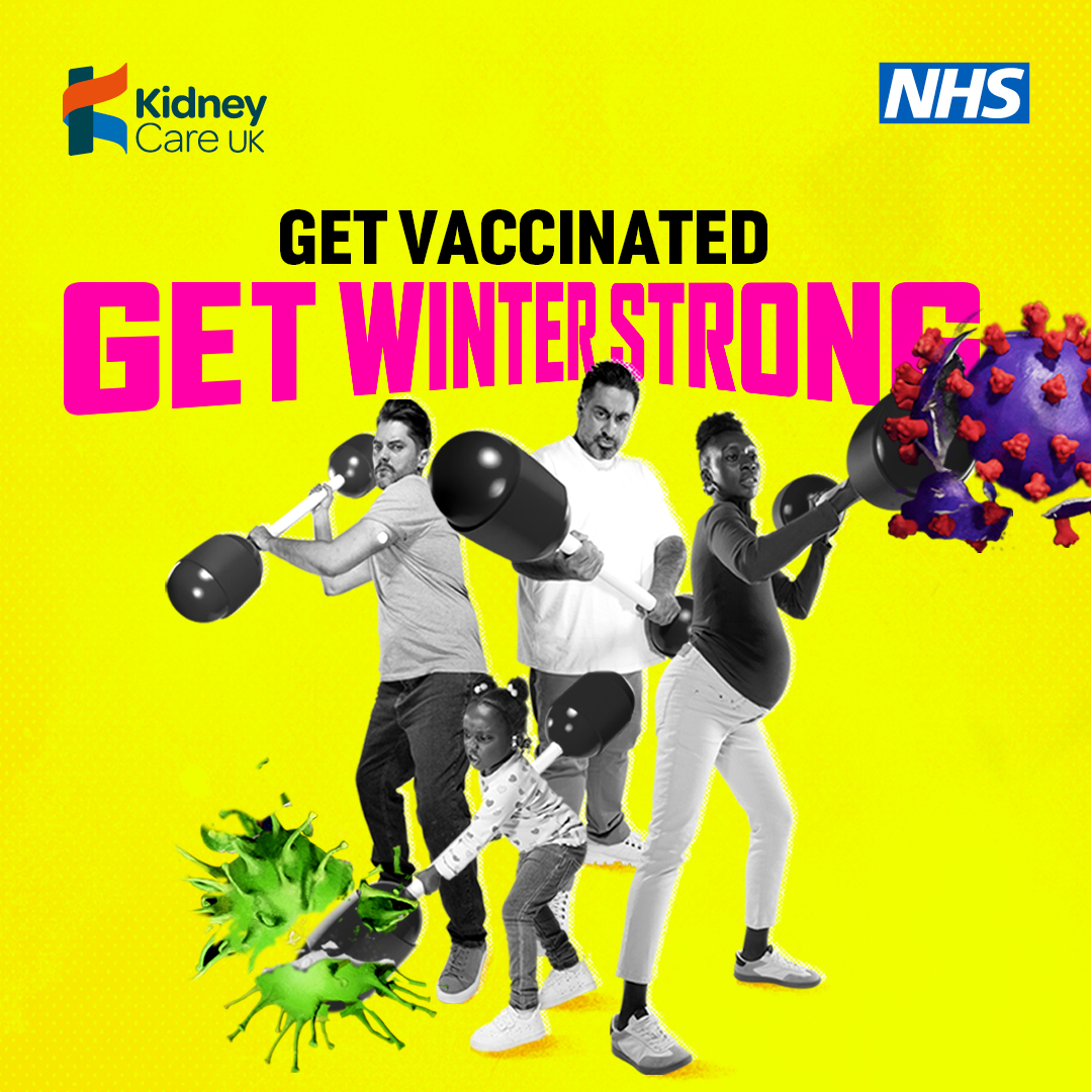 💪 We've teamed up with @nhsengland to give you vital info about staying warm &amp; well with #CKD this winter. More info 👇 kidneycareuk.org/news-from-kidn…

💉Flu &amp; Covid-19 vaccines are also available for those most at risk. Schedule yours 👉👇 kidneycareuk.org/kidney-disease…

#StayWinterStrong