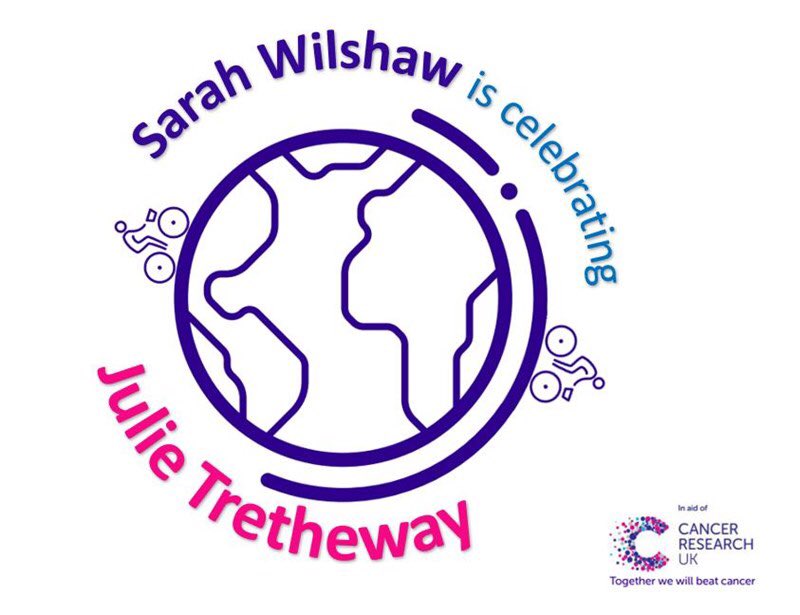 Many thanks to Sarah Wilshaw for your kind donation, celebrating your sister Julie Tretheway on behalf of <a href="/CR_UK/">Cancer Research UK</a> &amp; I, it’s appreciated.

Over 4 years and 4 months I’ve cycled 40,075kms up an incline 802 kms high to raise funds to beat #cancer.  Details @ justgiving.com/fundraising/cy…