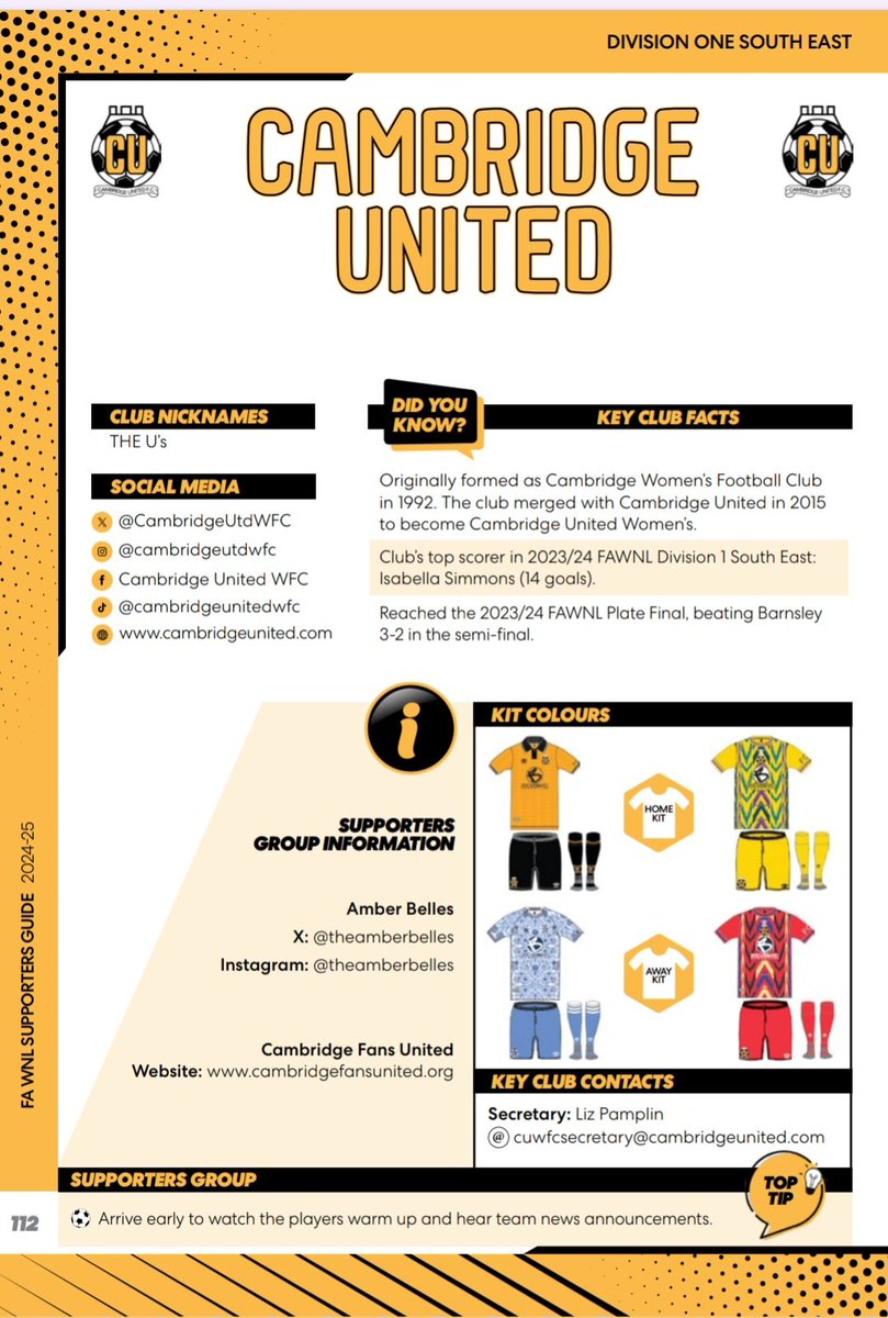 NorwichWSC's tweet photo. Here's some info on our @AdobeWFACup opposition for today.
Pages taken from the new @FAWNL supporters guide!
Go check it out and download here
β¬οΈβ¬οΈβ¬οΈβ¬οΈβ¬οΈβ¬οΈβ¬οΈβ¬οΈβ¬οΈ
https://t.co/38QoyaKcA0
@WeAreTheFSA #forthefans #ncfc #ncwfc #wfacup #ncwsc https://t.co/V4noRTWDCl