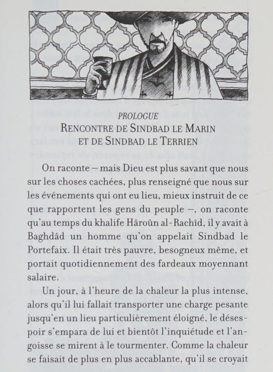 Cuando una traducción es perfecta, se dice y no pasa nada. En este caso la de «Sindbad» del francés, por Manuel Serrat Crespo (Barcelona, 1942-2014).
PD: perfecta por su fidelidad al texto original, no por alguna otra magufada como que "fluye", etc.