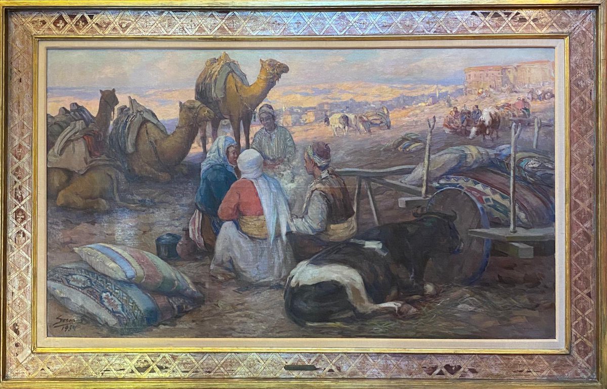 BilfenK's tweet photo. Sami Yetik (1878 -1945)
“Ankara Köyünde Köylüler ile İstirahat”

185 x 107 cm
1934 Tarihli
Yağlı Boya / Tuval

Koleksiyonun 37 numaralı Sami Yetik eseri

#BilfenSanatKoleksiyonu #BilfenArtCollection #SamiYetik https://t.co/nQDAhPpIPU