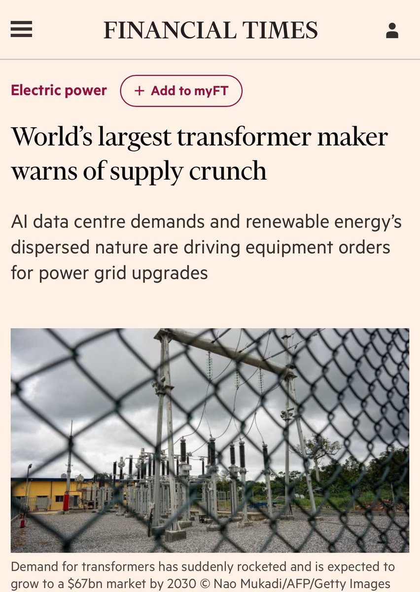 Huge demand for grid upgrades:

The world’s largest producer of transformers has warned its industry is “overwhelmed” and unable to meet exploding demand for grid equipment.

We will need an all-hands-on-deck approach to build out new and better manage existing grids.