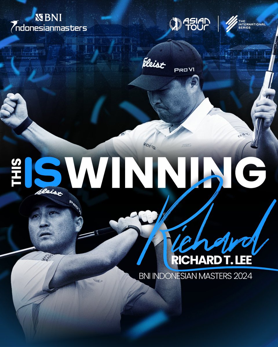Richard T. Lee is the BNI Indonesian Masters 2024 champion! 🏆

#InternationalSeries #ThisISEverything #TimeToRise