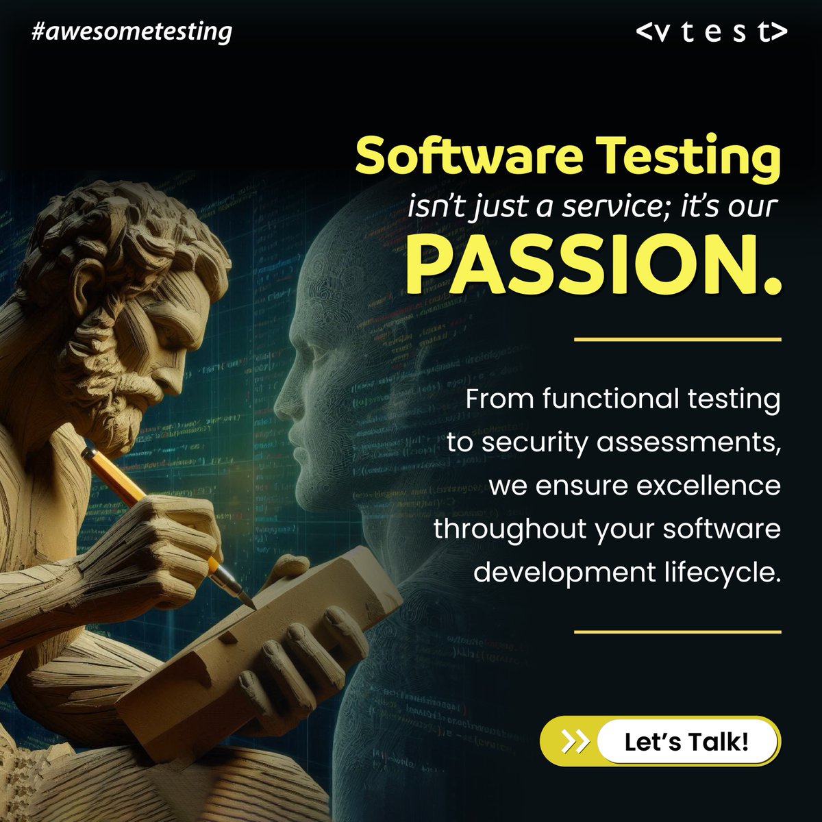 vtestcorp's tweet photo. At VTEST, we've made independent software testing our sole focus, because your success depends on flawless execution.
Transform your development lifecycle with dedicated testing partners.
#softwaretestingcompany #softwaretesting #itindustry #testingjobs #awesometesting #vtest https://t.co/ToNNokaG5W