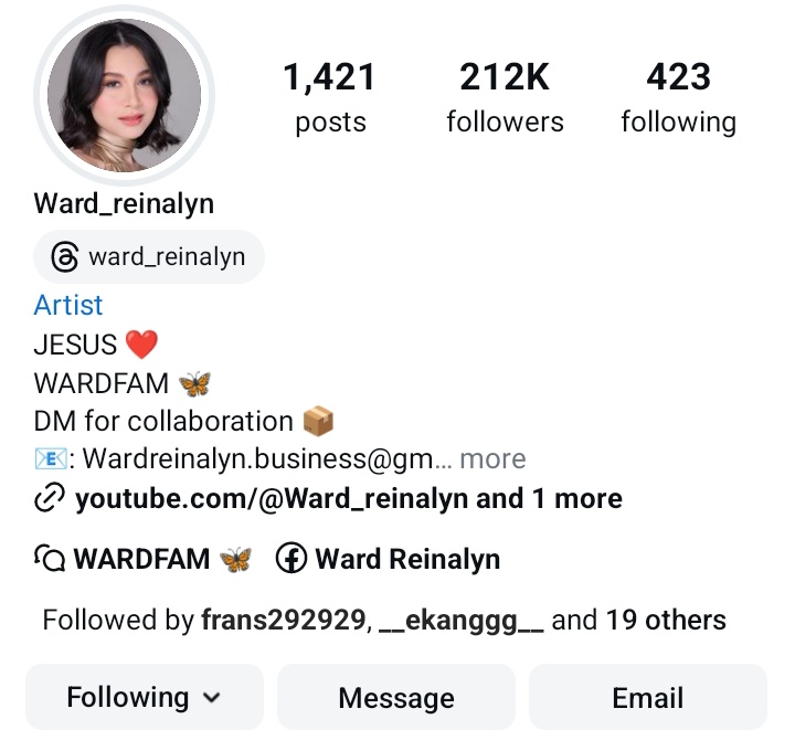 Happy 212k Followers on IG Mahal❤️‍🔥 <a href="/WardReinalyn/">Ward_reinalyn</a>
