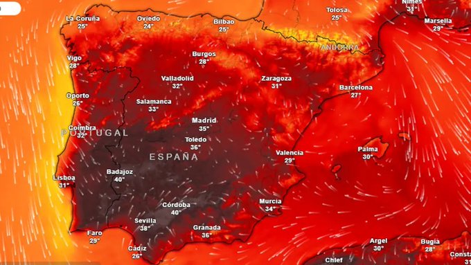 ostinus77's tweet photo. No me digas @AEMET_Esp que después de publicitar a españa como Mordor por tener en agosto 33° en Valladolid....va la gente y, por lo que sea, no os creen. Se descojonan de vosotros. Por lo que sea...

Anodadado https://t.co/tptGId1pT5