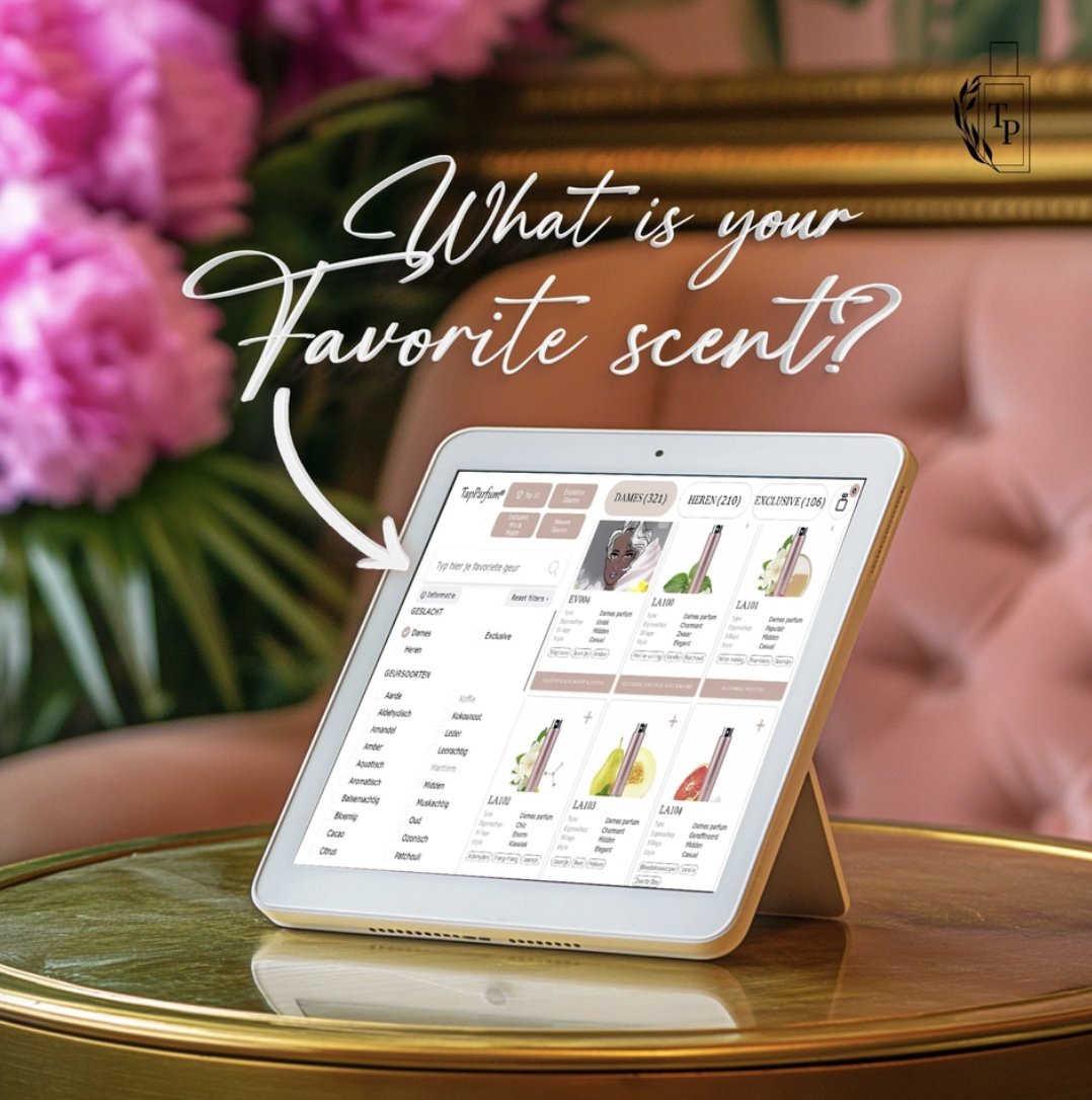 TapparfumWorld's tweet photo. 📲✨ Discover Your New Scent with the TapParfum Tablet! ✨📲⁠
⁠
Looking for your perfect fragrance? Dive into our Scent Notebook through the tablet in-store and explore a world of fragrances! 🌸💫⁠

⁠
#TapParfum #ScentNotebook https://t.co/iK3GT1av2r