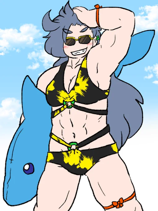 百々世くんは良い体で描いている。 
