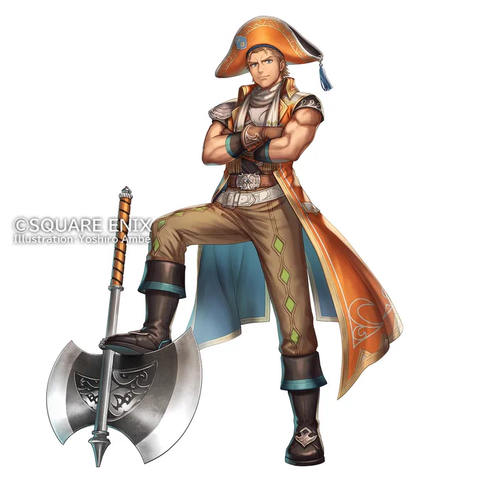 『ロマサガ2リメイク』エンリケ(武装商船団)のイラストです。 「ちょいワル」な感じ。SFC版の頃から好きでよく編成していました。それにしても「武装商船団」というネーミング、天才的すぎませんか。"Henrigue" CorsairRomancing SaGa 2:Revenge of the Seven#ロマサガ2R #リベンジオブザセブン 