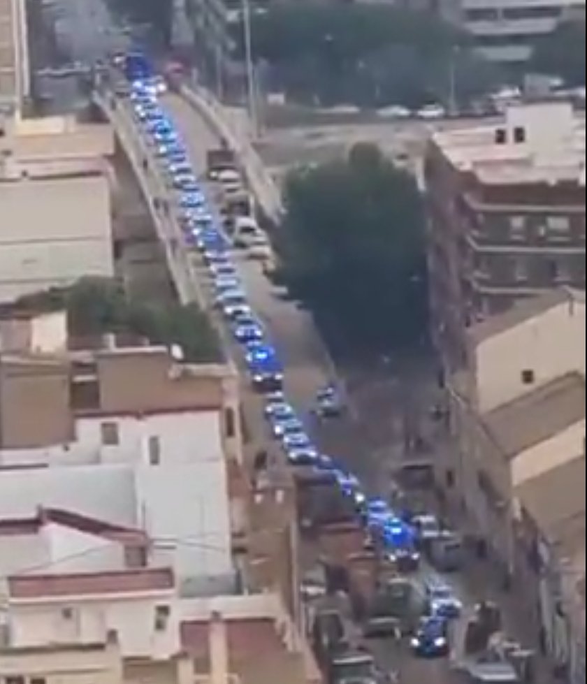 Mireiagalindo's tweet image. Al País Valencià. Piolín VI demostra que és ell qui la tine més llarga, la comitiva.