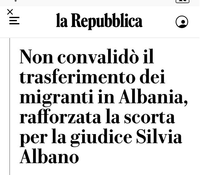 elio_vito's tweet photo. Meloni fa la vittima, chiede solidarietà ma non dice niente alla giudice minacciata di morte per non aver convalidato il fermo dei migranti in Albania. Ora la nave della Marina riparte per portare altri migranti in Albania e i giudici sono stati intimiditi e additati come nemici. https://t.co/IurduzloTE