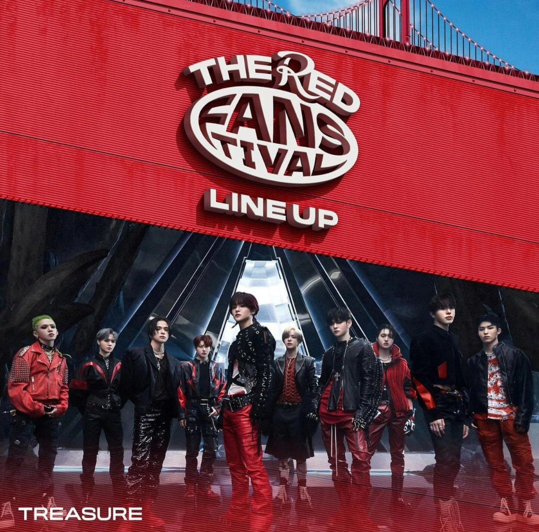 Today, TREASURE will be performing at the RED FANSTIVAL in Sajik Stadium, Busan!🤩❤️‍🔥 Let’s fill the stadium with TREASURE’s energy! Drop your hashtags and cheer them on!🙌🏻

TREASURE AT RED FANSTIVAL
#TREASURExRedFanstival
#TREASURE <a href="/treasuremembers/">TREASURE</a>