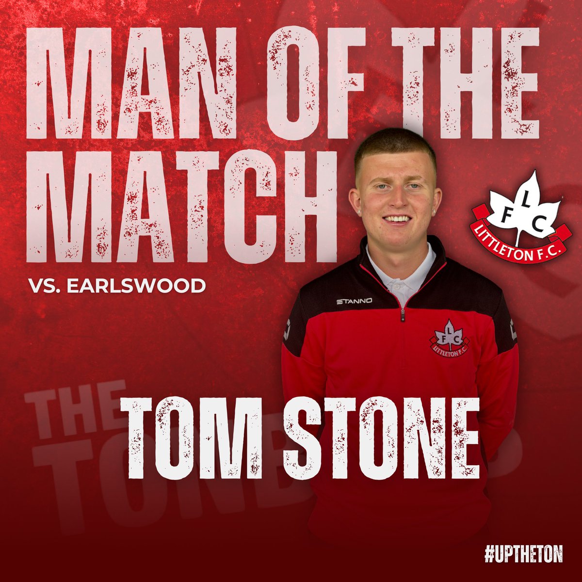 MOTM VS. EARLSWOOD!🏆

Back to back MOTM from Stoney after yesterday’s embarrassing result, Stoney didn’t let his head drop one bit and stopped the score being anymore than it was with some unbelievable saves.

#UpTheTon 🍁