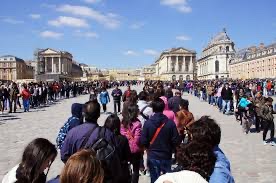Tourism eh?

With nearly 10 million visitors every year, Versailles is one of the most visited historic sites in the world.

That is 20 times as many visitors as Buckingham Palace.

NB. No monarch needed.