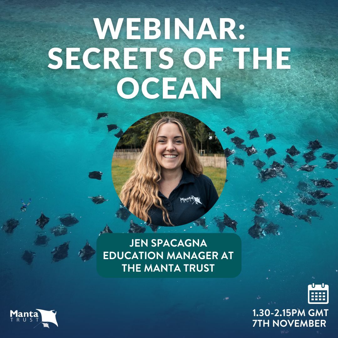 MantaTrust's tweet photo. ๐ Join STEM Ambassador Jen Spacagna, Education Manager at the Manta Trust, for an exciting live talk that takes you into the mysterious world of the ocean.
๐ฒ To register, head to https://t.co/sbW3FRL6mI.
#MantaTrust #STEMHub #STEMLearning #SecretsOfTheOcean #Webinar https://t.co/YyMaR8LcLw