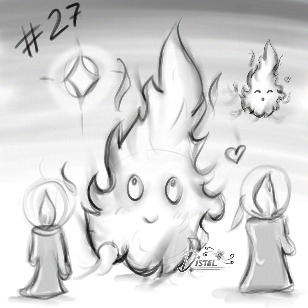 Distelfeder's tweet photo. Inktober #27 - Little Flame

#GERVTuber #Halloween2024 #Halloween #inktober2024 #inktoberday27 #inktober #sketchart #DistliART #DistliFolio https://t.co/b06xZ0JmNN
