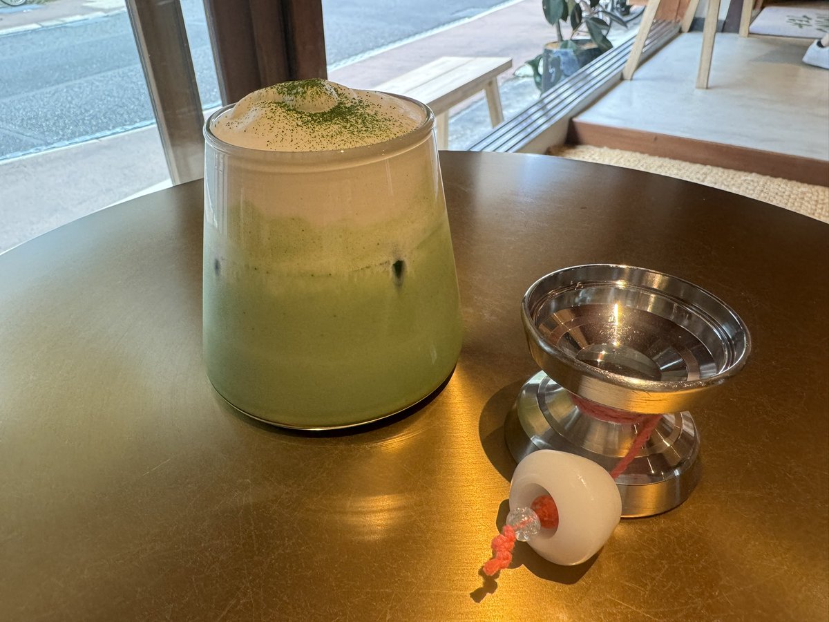 kuniaki012's tweet image. GOOD TIMING TEA

富士山抹茶ラテ

#ツクモガミ　を添えて