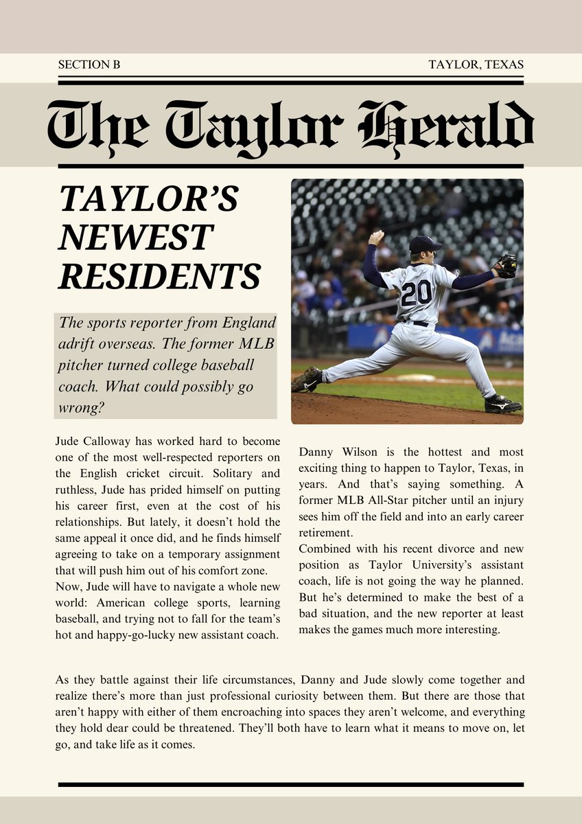 TED LASSO X YOU SHOULD BE SO LUCKY

✍️A British sports reporter sent to the US on a favor to his boss. 
⚾️An Ex-MLB star now coaching a rising college team. 
❤️It’s not the typical boy meets boy story, but when life throws you a curveball, sometimes all you can do is swing for