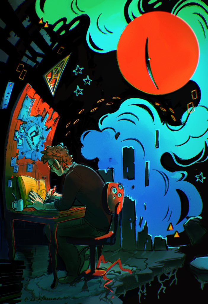 SamFannar's tweet photo. ♦️🌀⚠️observing 
#gravityfalls #gravityfallsfanart #stanfordpines #billcipher https://t.co/zVLPBf6KIz