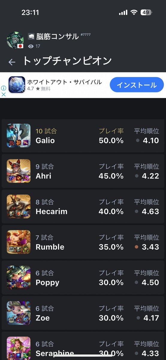 メイジかアルカナに偏りすぎ😸