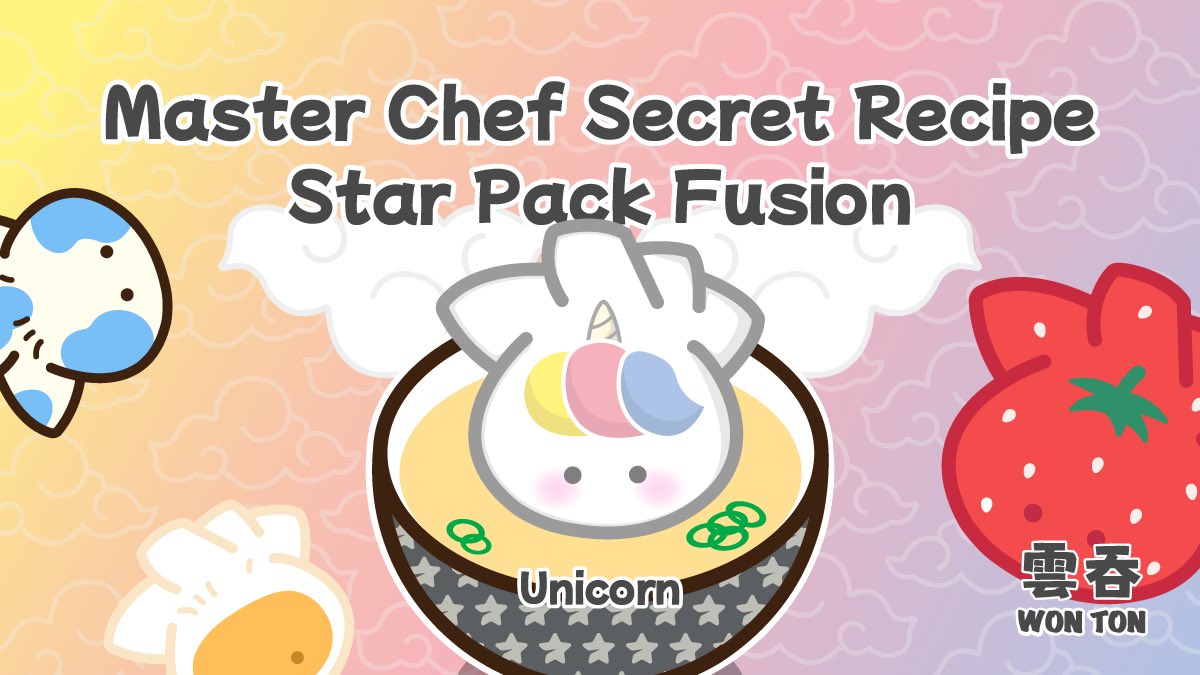 💥Breaking: <a href="/MasterCheforg/">Master Chef 💀🟦</a> has launched a new Recipe - 🌟Star Pack Fusion

👻After the halloween, Dreamy November is coming

🦄Unicorn #WONTON is the first version of Star Pack Fusion

Stay Tuned in November👀👀

LFC!!🍳