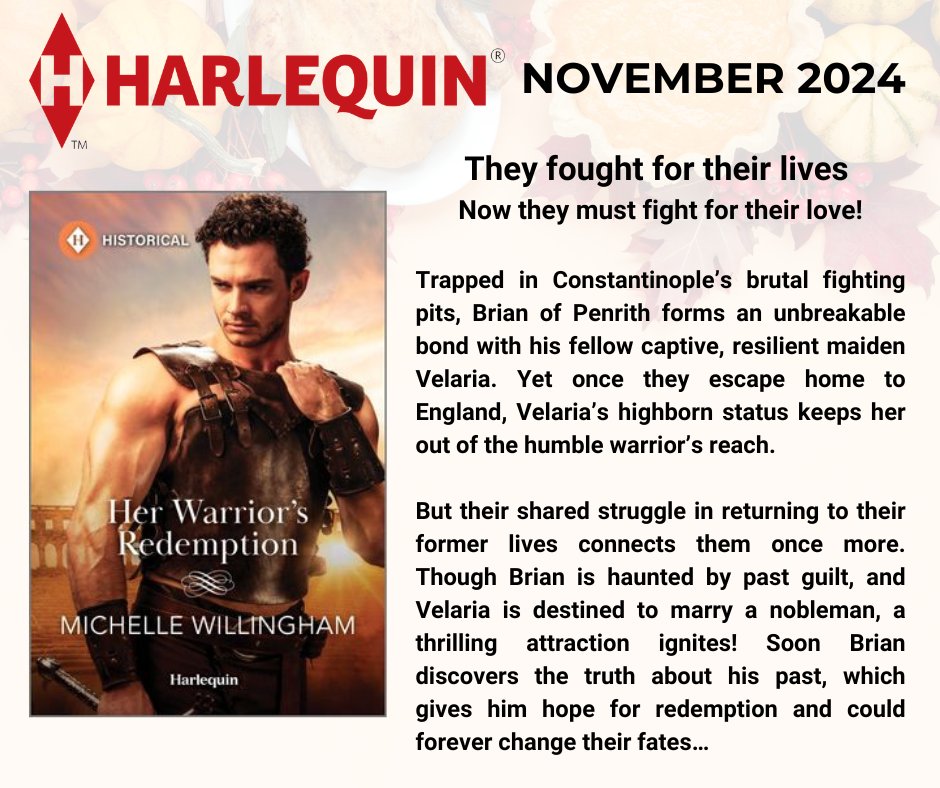 Prepare for a powerful medieval redemption romance, set amid the gritty backdrop of historic Byzantium.

Grab Her Warrior's Redemption here: harlequin.com/shop/books/978…